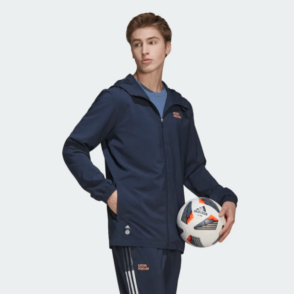 Veste Bayern Munich Woven Homme Bleu Marine 2021/22 - Image 6