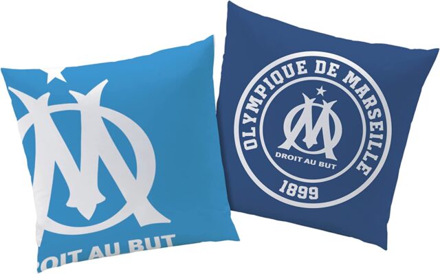 Coussin OM Imprimé | Oeko-Tex | Coussin 40x40 cm | Bleu - Image 3