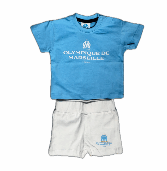 Ensemble T-shirt Short OM Fan Bébé Bleu 2024