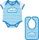 Ensemble Body + Bavoir OM Bébé 2023/24 Bleu