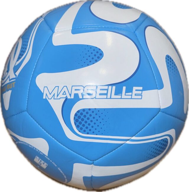 Ballon OM Big Logo 2025 Bleu/Blanc - Image 2