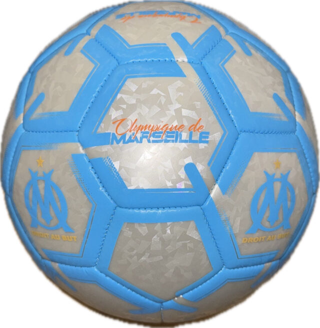 Ballon OM Hologramme 2025 Blanc/Bleu