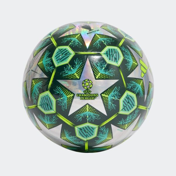 Ballon UCL Training Adidas 2025 ( Ligue des champions ) Vert/Chromé - Image 2