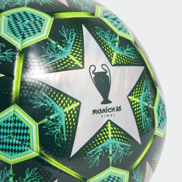 Ballon UCL Training Adidas 2025 ( Ligue des champions ) Vert/Chromé - Image 3