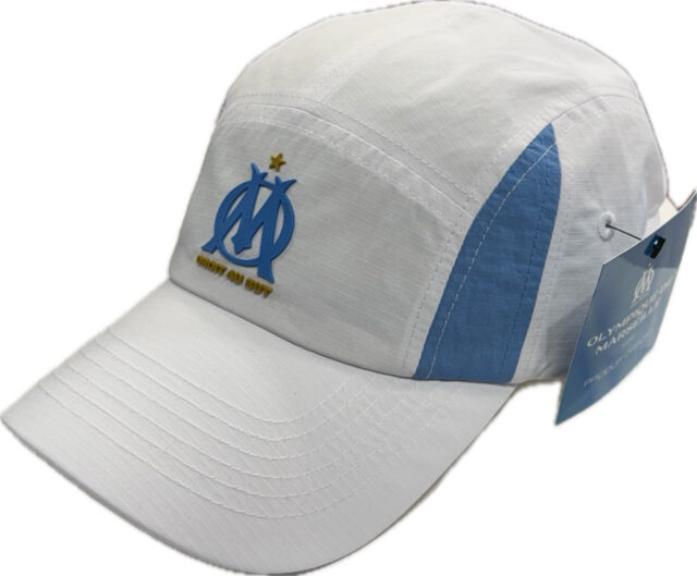 Casquette OM 5 Panneaux Logo 2025 Blanc - Image 2