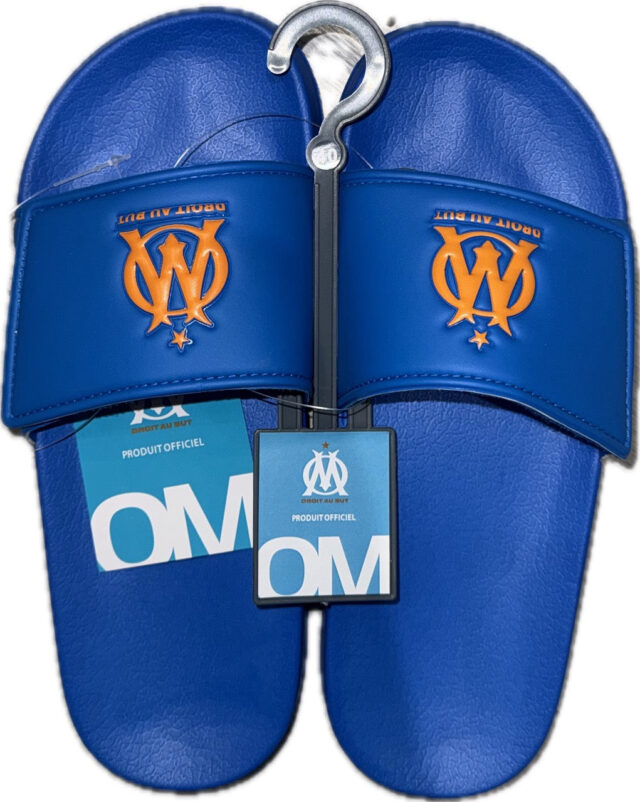 Claquettes OM Fan 2025 Bleu/Orange
