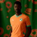 Maillot Côte d'Ivoire Domicile Homme 2025 Orange