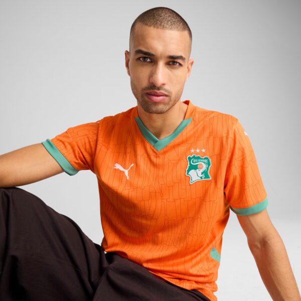 Maillot Côte d'Ivoire Domicile Homme 2025 Orange - Image 3