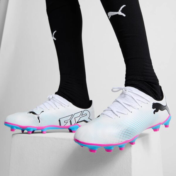 Crampons Puma Future 7 Play FG/AG Adulte Blanc - Image 2