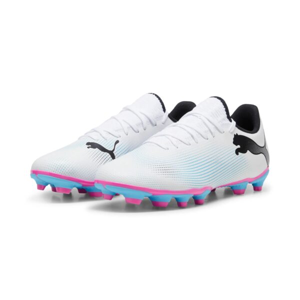 Crampons Puma Future 7 Play FG/AG Adulte Blanc - Image 3