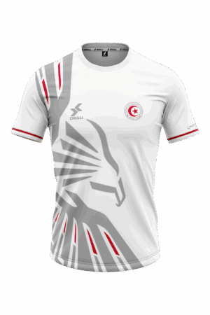 Maillot Tunisie Dkali Homme 2024/25 Blanc