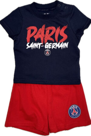 Ensemble Kit T-shirt Short Paris Saint-Germain Fan Bébé Bleu 2025 ( PSG )