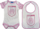 Ensemble Set Body + Bavoir OM Bébé 2025 Rose