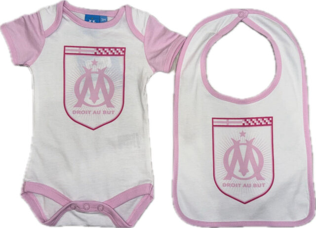 Ensemble Set Body + Bavoir OM Bébé 2025 Rose