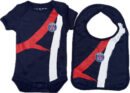 Ensemble Set Body + Bavoir Paris Saint-Germain Bébé 2025 Bleu ( PSG )