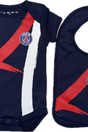 Ensemble Set Body + Bavoir Paris Saint-Germain Bébé 2025 Bleu ( PSG )