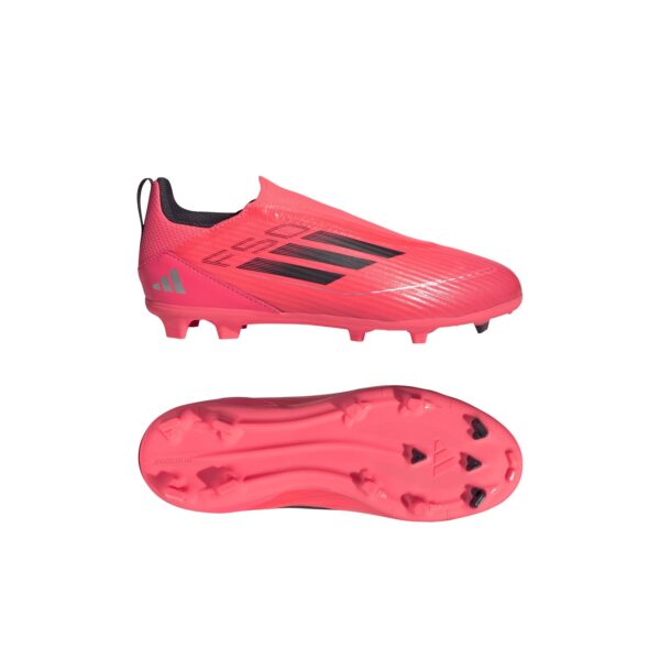 Crampons Adidas F50 League FG/MG LL Junior Rouge - Image 3
