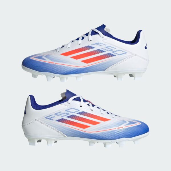 Crampons Adidas F50 Club FxG Adulte Blanc - Image 11