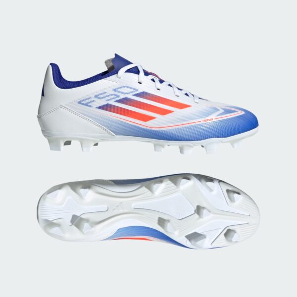 Crampons Adidas F50 Club FxG Adulte Blanc - Image 2