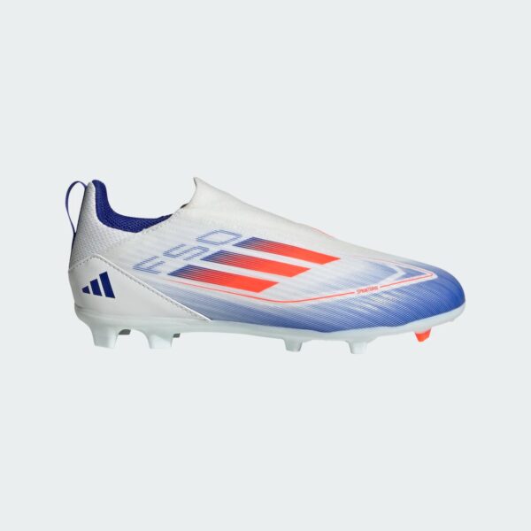 Crampons Adidas F50 League FG/MG LL Junior Blanc