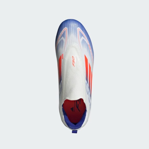 Crampons Adidas F50 League FG/MG LL Junior Blanc - Image 3