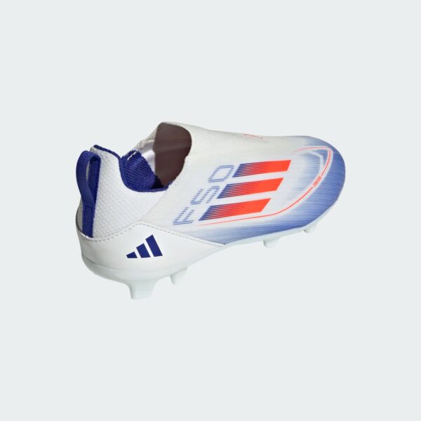 Crampons Adidas F50 League FG/MG LL Junior Blanc - Image 9