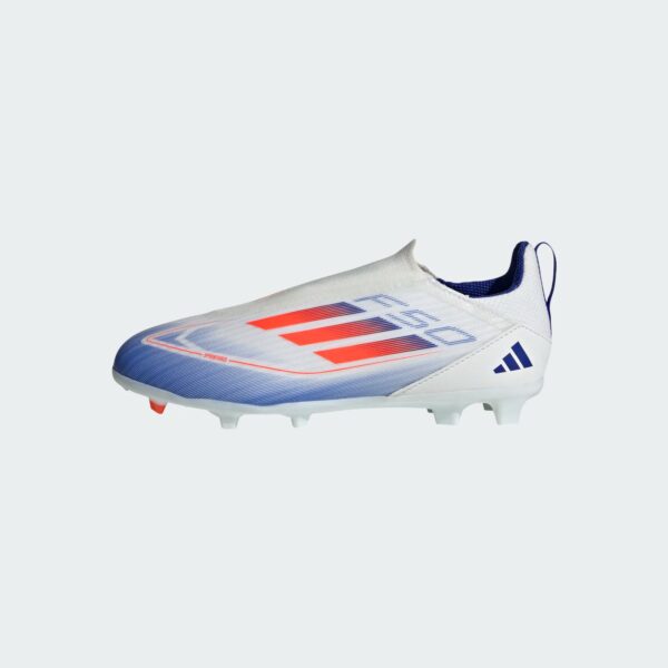 Crampons Adidas F50 League FG/MG LL Junior Blanc - Image 10