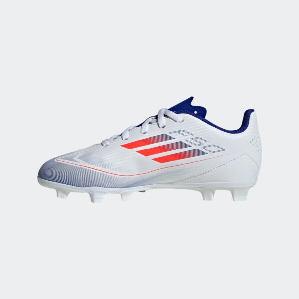 Crampons Adidas F50 Club FxG Junior Blanc - Image 8