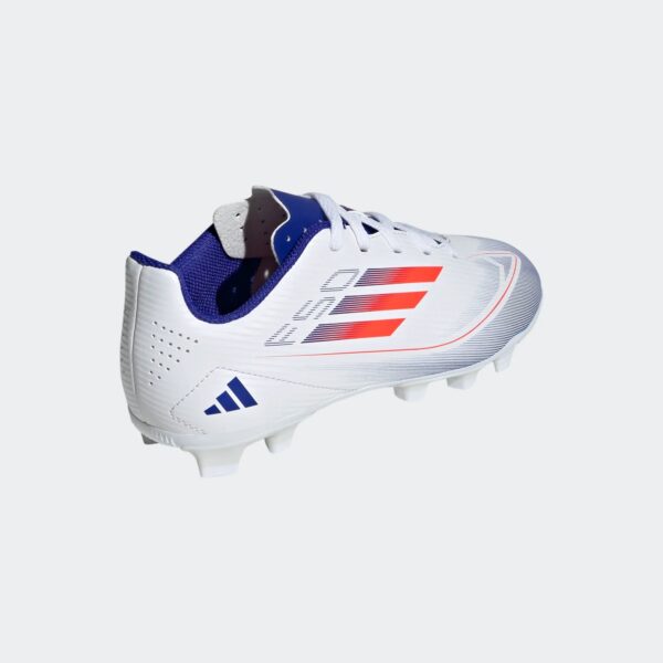 Crampons Adidas F50 Club FxG Junior Blanc - Image 9
