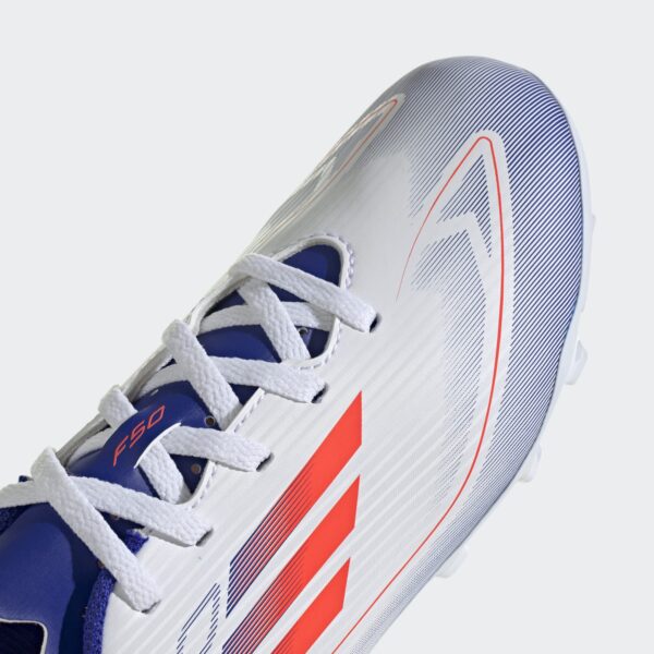 Crampons Adidas F50 Club FxG Junior Blanc - Image 4