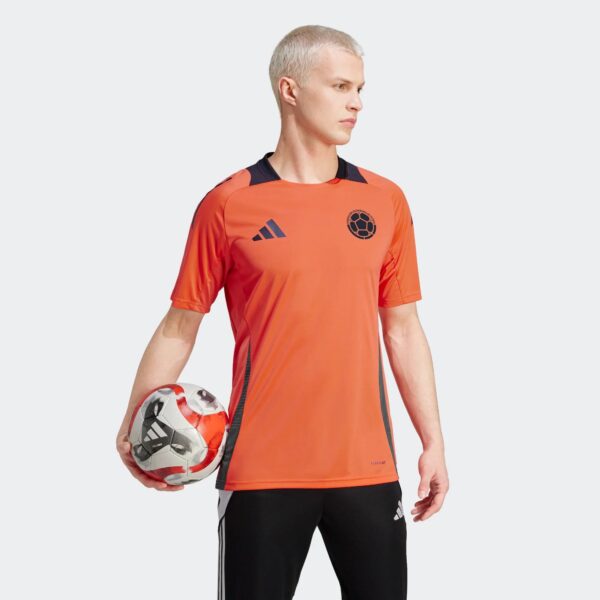 Maillot Colombie Training Tiro 24 Homme 2024/25 Orange - Image 7