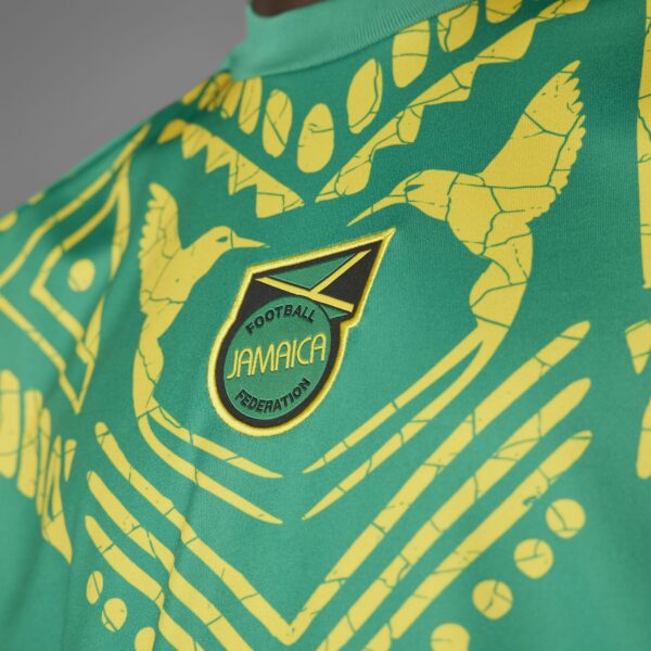 Maillot Jamaïque Pre-match Homme 2024/25 Vert - Image 4