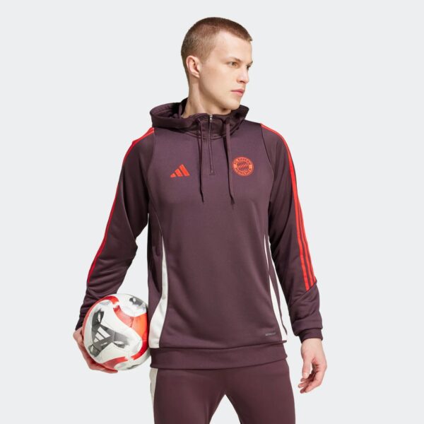 Sweat à Capuche Bayern Munich Training Tiro 24 Homme 2024/25 Rouge - Image 6