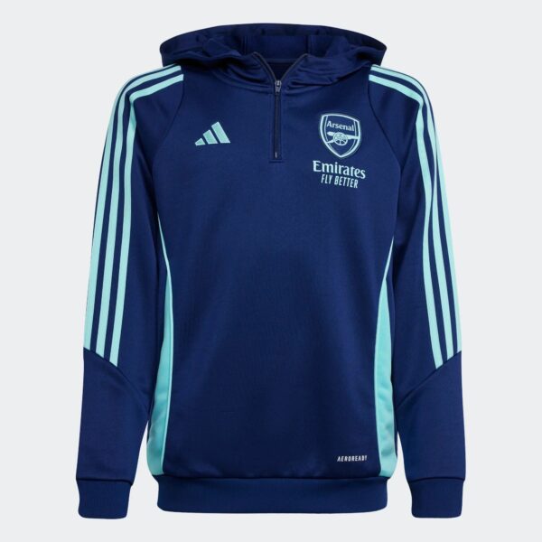 Sweat à Capuche Arsenal Training Tiro 24 Junior 2024/25 Bleu