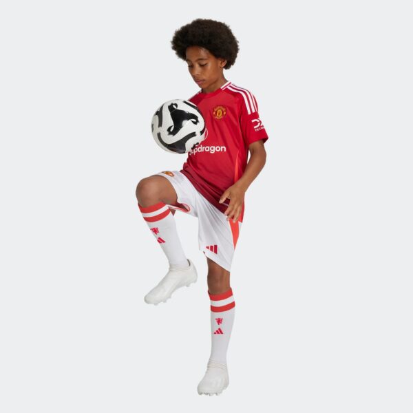 Short Manchester United Domicile Junior 2024/25 Blanc - Image 10