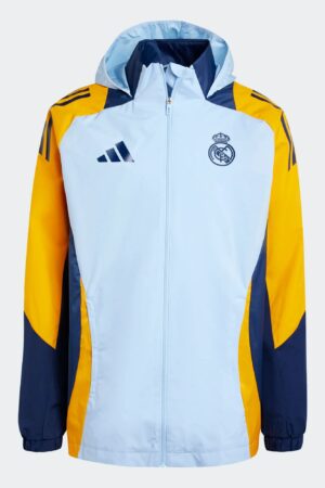Veste Real Madrid All Weather Tiro 24 2024/25 Bleu