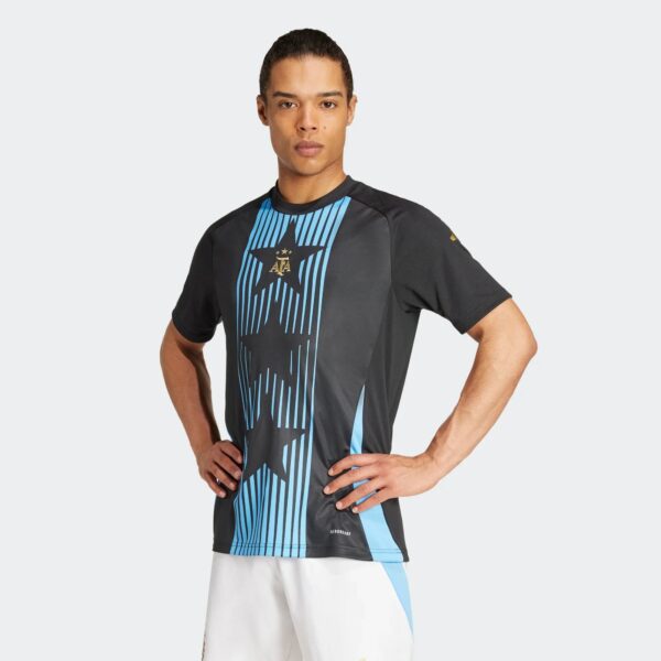 Maillot Argentine Pre-match Homme 2024/25 Noir - Image 2