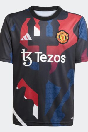 Maillot Manchester United Pre-match Junior 2024/25 Noir