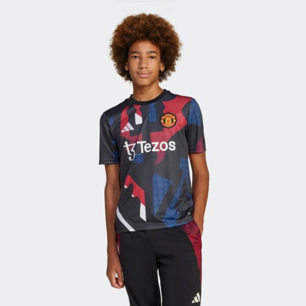 Maillot Manchester United Pre-match Junior 2024/25 Noir - Image 2