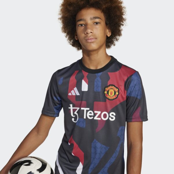 Maillot Manchester United Pre-match Junior 2024/25 Noir - Image 3