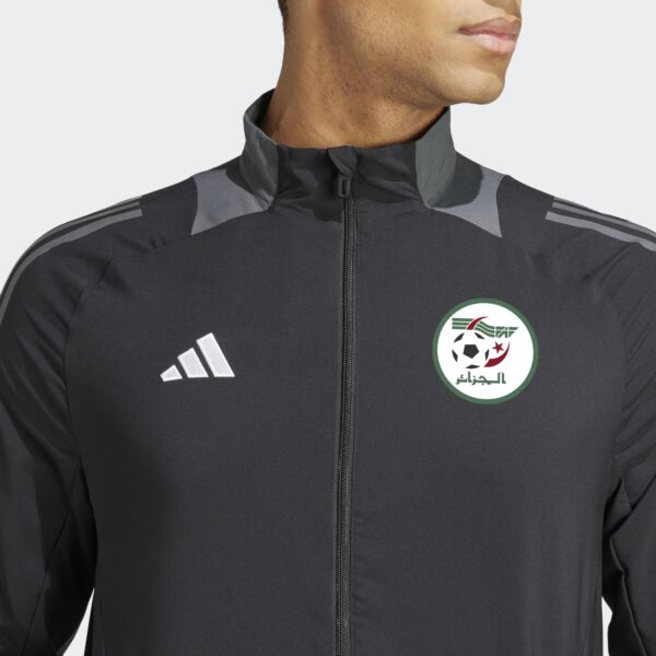 Veste Algérie Pre-match Tiro 24 Homme 2024/25 Noir - Image 3