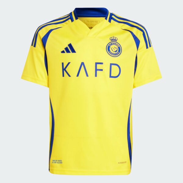 Maillot Al Nassr FC Domicile Ronaldo Junior 2024/25 Jaune - Image 2