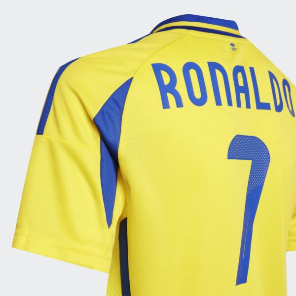 Maillot Al Nassr FC Domicile Ronaldo Junior 2024/25 Jaune - Image 4