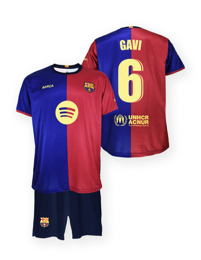 Kit FC Barcelone Domicile Junior Gavi 2024/25