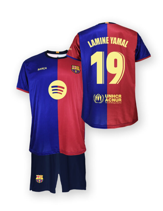 Kit FC Barcelone Domicile Junior Lamine Yamal 2024/25