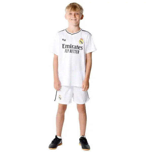 Kit Real Madrid Junior Domicile Mbappé 2024/25 Replica - Image 3