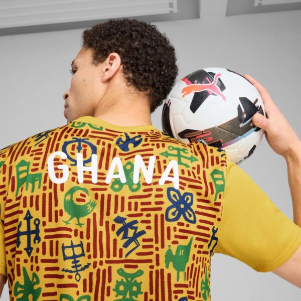 Maillot Ghana Pre-match Homme 2025 Jaune - Image 8