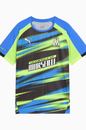 Maillot OM Faster Training Junior 2025 Bleu/Vert