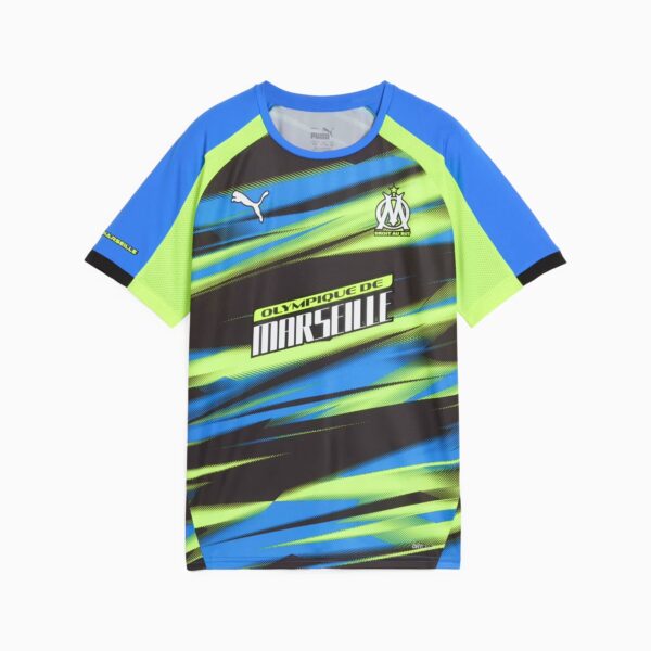 Maillot OM Faster Training Junior 2025 Bleu/Vert