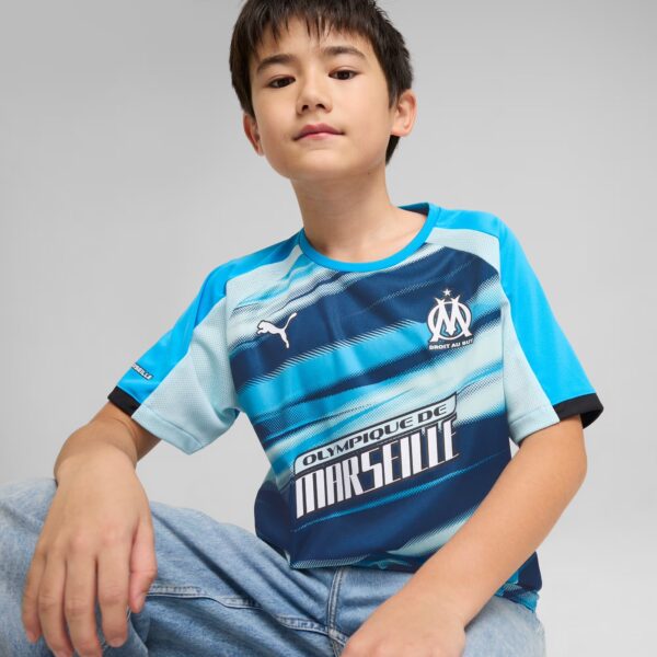 Maillot OM Faster Training Junior 2025 Bleu - Image 3